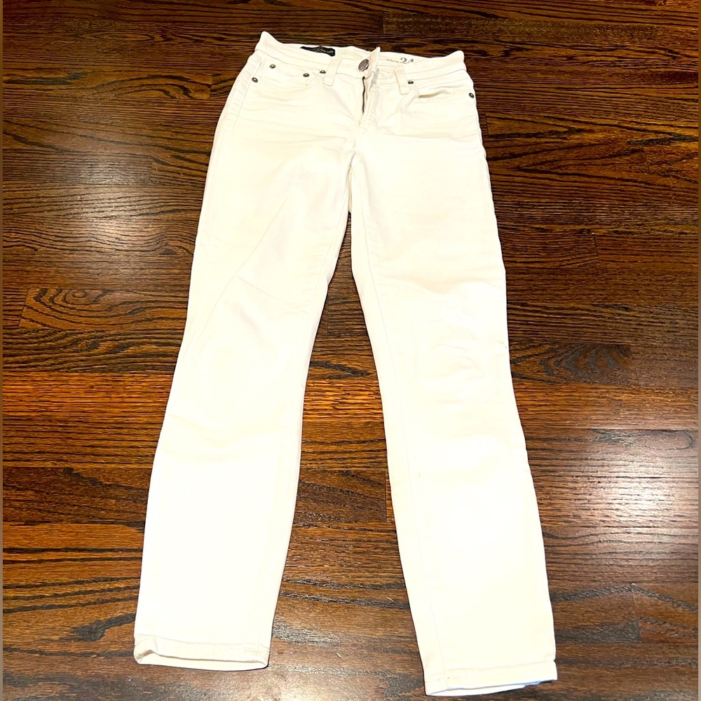JCrew Lookout High Rise White Jeans